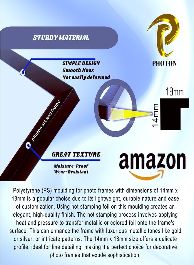 Photon White Picture Frame Set of 10 4x6 Inch 15.2 x 10.2 cm Wall Mountable Photo Frames with MDF Back and Plexiglass Cover for Home Office Gallery Decor Vertical and Horizontal Display - Image 4